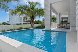The Palm 30a Opulent 7bdrm home Steps from the Beach. Golf cart, heated pool.