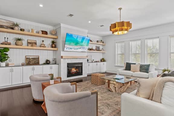 Bright Coastal Retreat with Golf Cart, Bikes & Community Pool