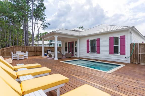 One for All Private Heated Pool, Golf Cart, Sleeps 16 Seagrove Beach