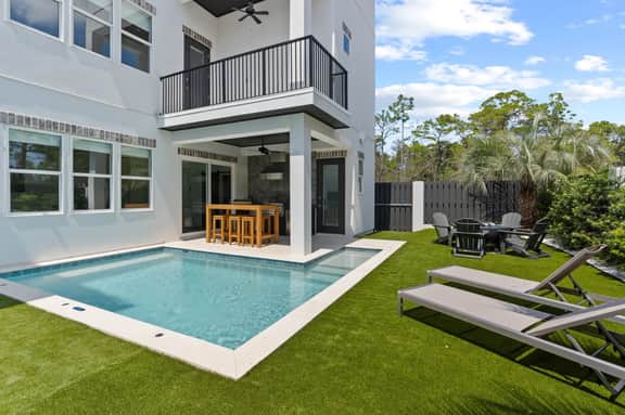 30A Turtle Cove Retreat Modern 8BR with Private Pool, Bikes, and Golf Cart