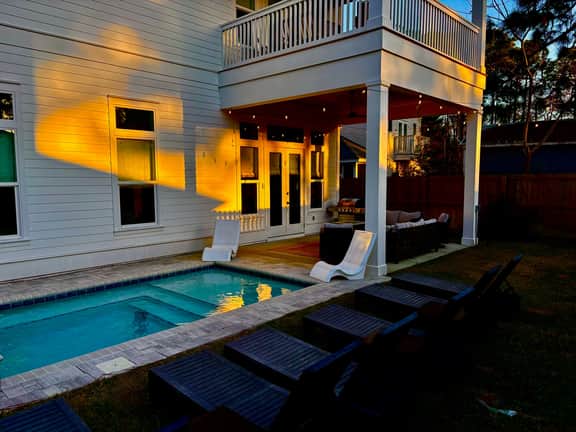 Luxury Seagrove Beach Home w Private Heated Pool, Golf Cart & Bikes
