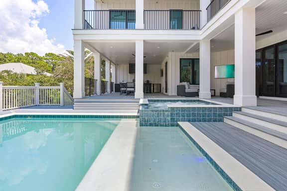 All Decked Out Seagrove 30a Gulf View Steps from Beach w Private Pool & Spa