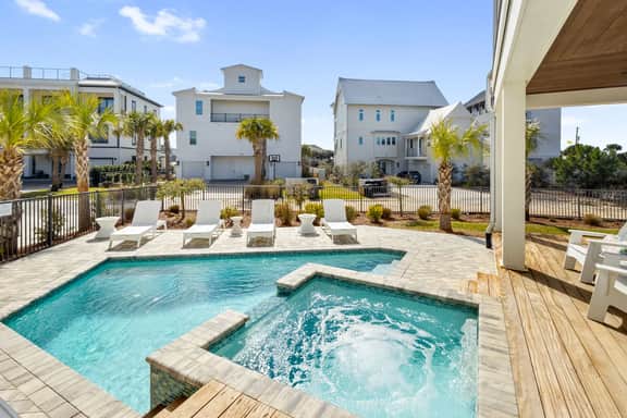 Sunset Pointe Luxury Gulf View Retreat with Private Pool & Carriage House
