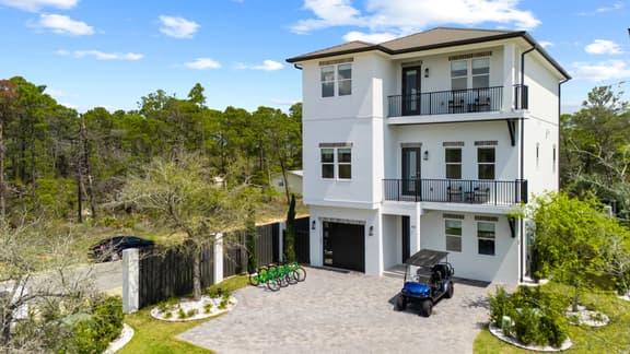30A Turtle Cove Retreat Modern 8BR with Private Pool, Bikes, and Golf Cart
