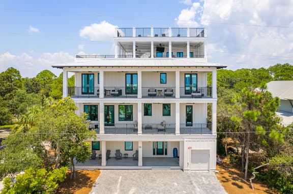 All Decked Out Seagrove 30a Gulf View Steps from Beach w Private Pool & Spa
