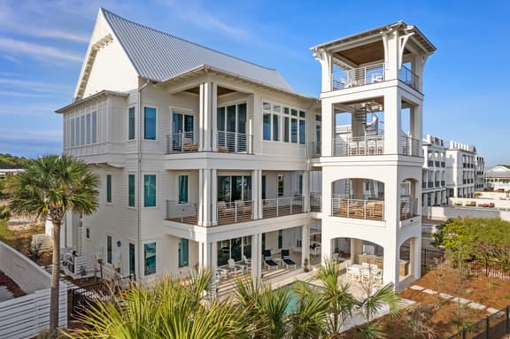 30a Beach Getaway Extravagant Gulf-View Steps from Beach w Private Pool & Spa