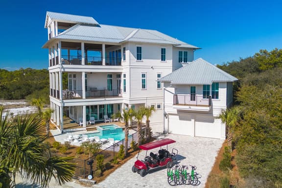 Sunset Pointe Luxury Gulf View Retreat with Private Pool & Carriage House